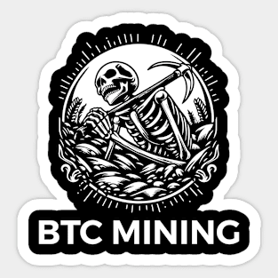 BTC Mining Sticker